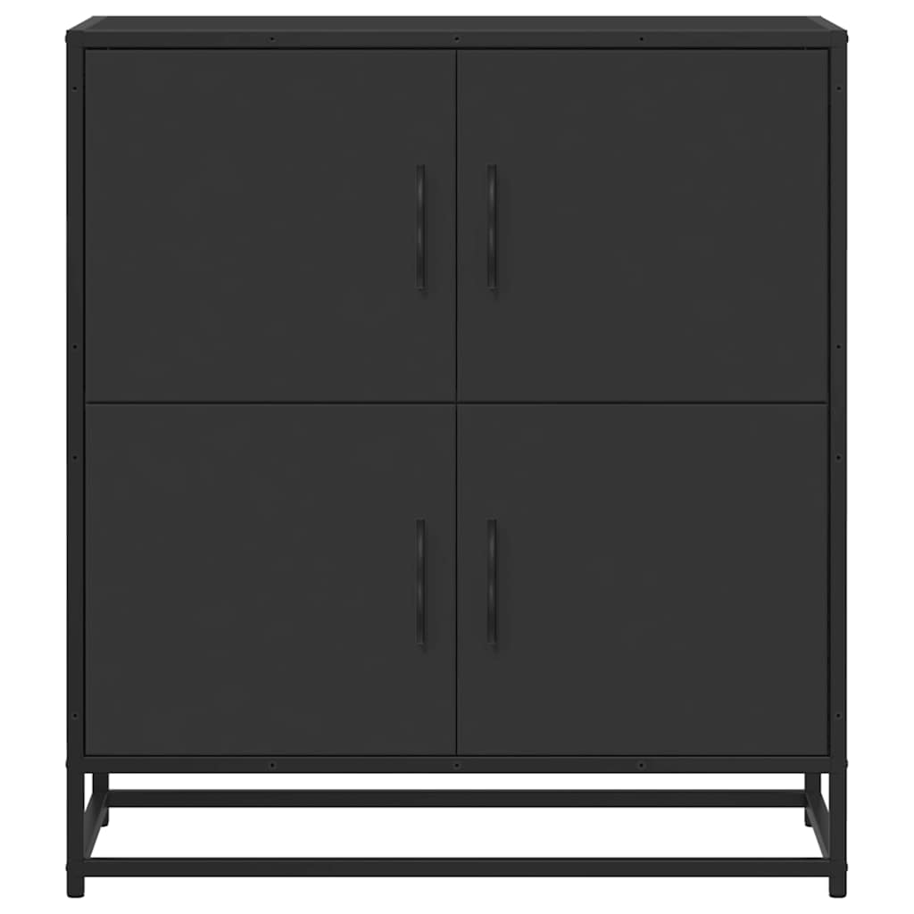 Sideboard Schwarz 68x35x76 cm Holzwerkstoff
